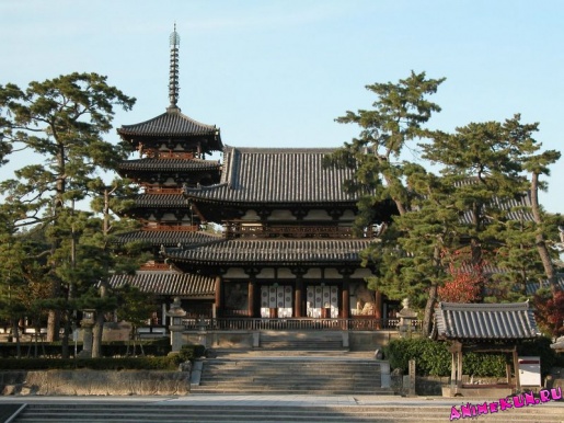 Япония. Храм Хорю-дзи.
