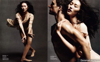 Liu Wen,Ming Xi и Sui He для Vogue China май 2012