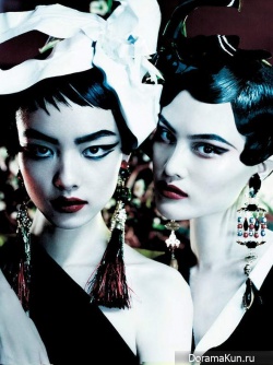 Sui He,Fei Fei Sun и др. для Vogue UK март 2013