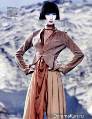 Wang Xiao для Elle UK March 2013