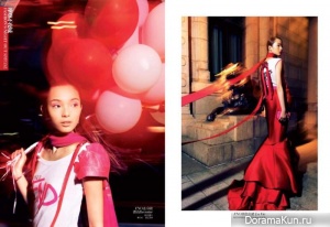 Xiao Wen для Vogue China октябрь 2011