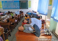 Традиция полуденного сна на партах (Китай)