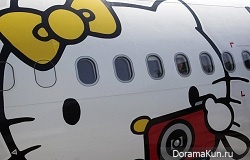 Eva Air и самолеты в стили Hello Kitty (Тайвань)