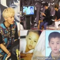 EXO показали свои детские фотографии