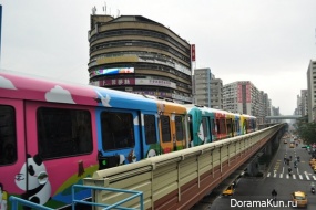 В метро Тайваня появился панда-поезд