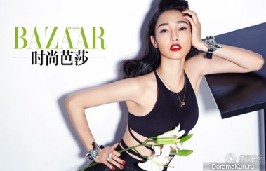 Bai Baihe для Harper’s Bazaar January 2014