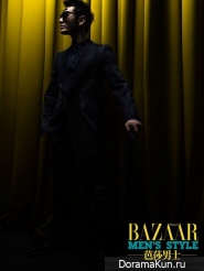 Huang Xiao Ming для Bazaar August 2013
