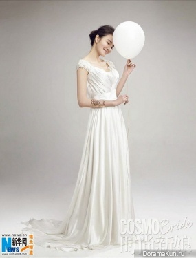 Liu Yuxin для Cosmo Bride April 2015