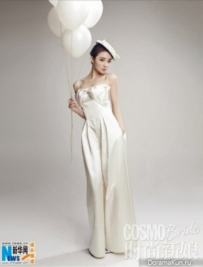 Liu Yuxin для Cosmo Bride April 2015