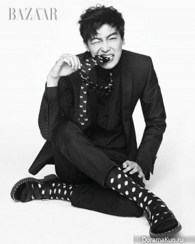 Yeon Woo Jin для Harper's Bazaar February 2017