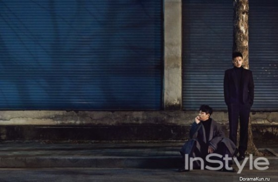 Kang Ha Neul, Park Jung Min для InStyle February 2017