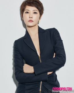 Kim Sun Ah для Cosmopolitan April 2017
