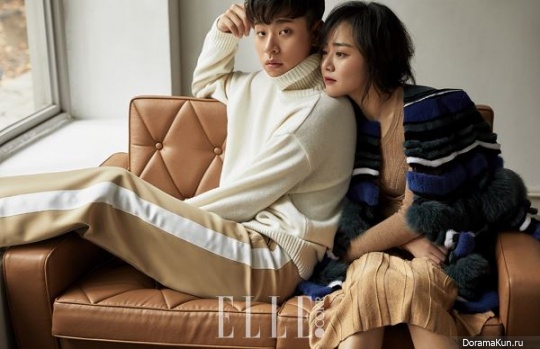 Moon Geun Young, Park Jung Min для Elle December 2016