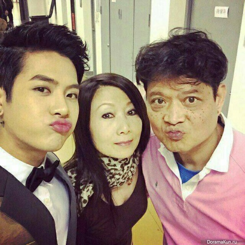 Jackson with a family