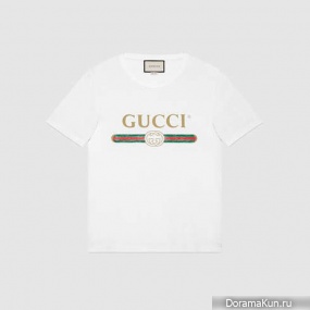 Gucci’s white washed cotton shirt