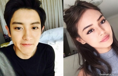 Chanyeol and Lily Maymac