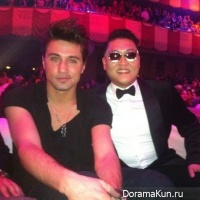 Psy and Dima Bilan
