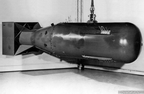 Макет бомбы, сброшенной на Хиросиму