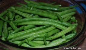 Green beans with garlic