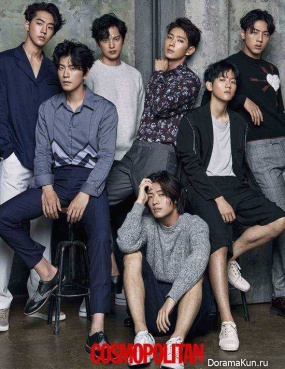 Lee Jun Ki, IU, Kang Ha Neul, Hong Jong Hyun, Baekhyun, Nam Joo Hyuk, Ji Soo, Yoon Sun Woo для Cosmopolitan August 2016