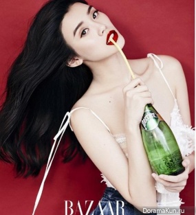 Xi Mengyao для Harper’s Bazaar January 2017