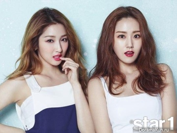 4Minute (Gayoon, Jihyun) для @Star1 August 2015