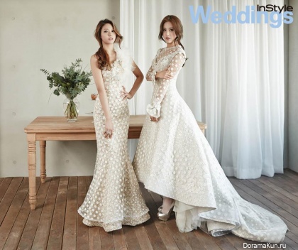 Hyejeong, Seolhyun (AOA) для InStyle Weddings January 2015