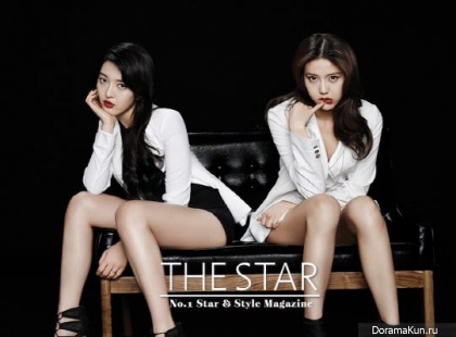 AOA (Chanmi, Hyejeong) для The Star June 2015