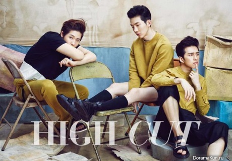 2AM (Jokwon), B1A4 (CNU), VIXX (Ken) для High Cut 2015