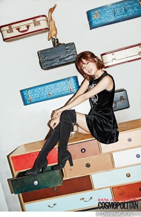 Baek Jin Hee для Cosmopolitan January 2015