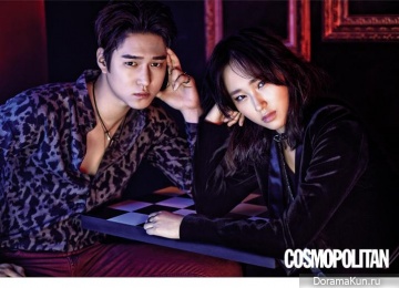 Go Kyung Pyo, Ryu Hye Young для Cosmopolitan September 2015 Extra 2