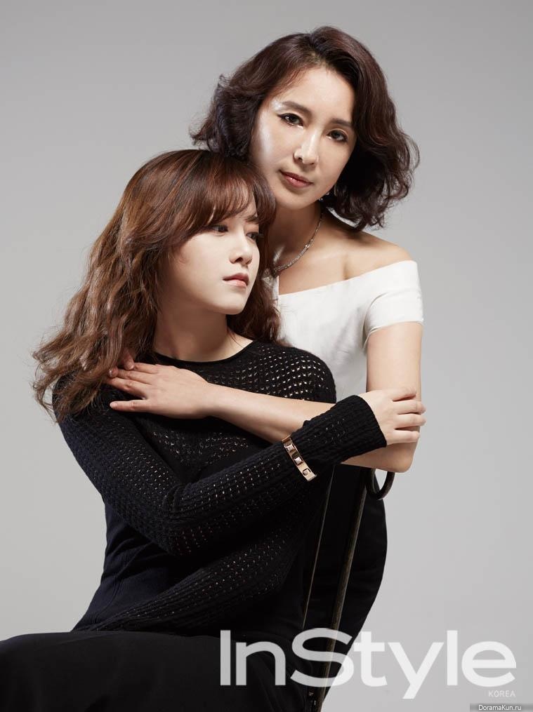 Goo Hye Sun, Shim Hye Jin для InStyle October 2014.