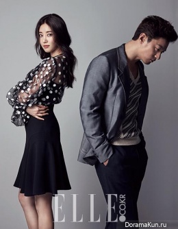 Joo Jin Mo, Kim Sa Rang для Elle June 2015 Extra