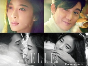 Lee Ki Woo, Lee Chung Ah для Elle March 2015 Extra