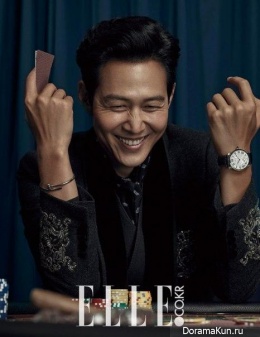 Lee Jung Jae, Jung Woo Sung для Elle October 2015