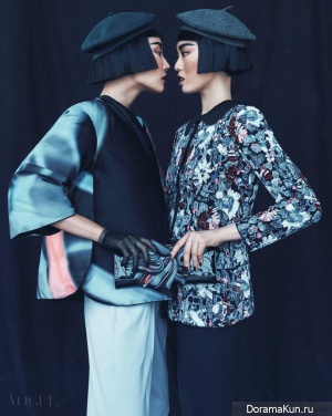 Hong Ji Soo, Hwang Gi Ppeum для Vogue August 2015