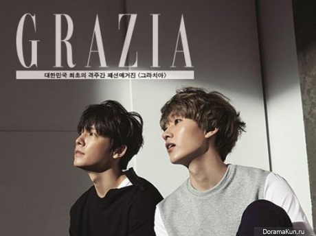 Super Junior (Donghae, Eunhyuk) для Grazia April 2015