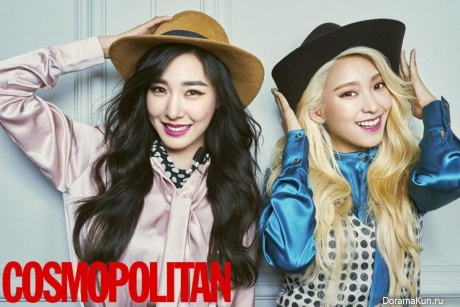 Tiffany (SNSD), Bora (Sistar) для Cosmopolitan September 2015