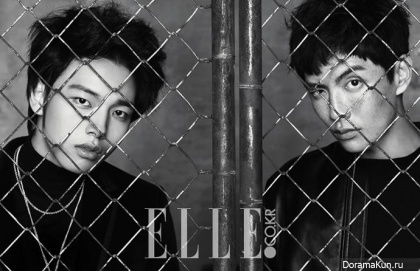 Lee Min Ki, Yeo Jin Goo для Elle January 2015 Extra 2