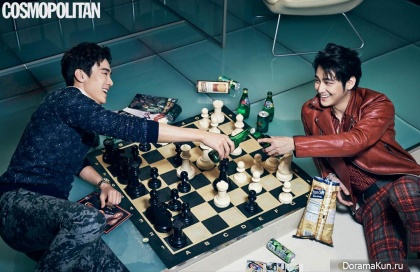 Kim Bum, Yoo Yeon Seok для Cosmopolitan January 2015