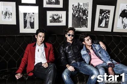 Yoo Yeon Seok, Son Ho Joon, B1A4 (Baro) для @Star1 October 2014 Extra