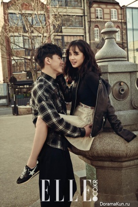 Yoon Seung Ah, Kim Moo Yeol для Elle March 2015 Extra 2