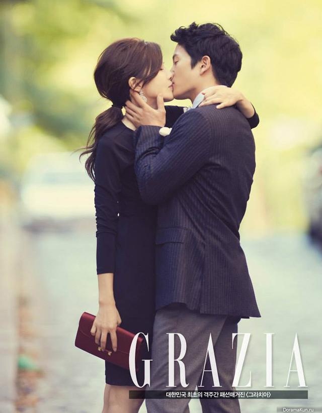 Ji Sung, Lee Bo Young для GRAZIA October 2013 Extra 2.