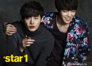 Lee Jong Suk, Kim Woo Bin для @Star1 March 2013