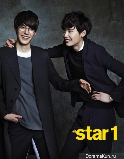 Lee Jong Suk, Kim Woo Bin для @Star1 March 2013