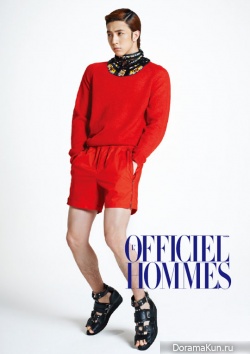 MBLAQs Thunder для LOfficiel Hommes Korea April 2012