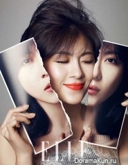Park Si Yeon, Ha Ji Won для Elle Korea April 2012