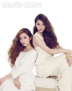 SNSDs Jessica, f(x)s Krystal для Marie Claire Korea Special Edition July 2012
