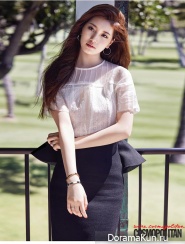 Suzy (Miss A) для Cosmopolitan Korea July 2014
