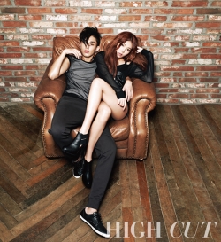 Yoo Ah In & HyunA для High Cut Vol. 74